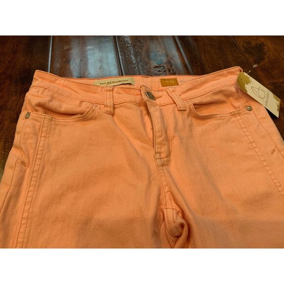 Pilcro and the letterpress Anthropologie Fit/Stet Peach Skinny Jeans, Size 25 - Picture 2 of 7